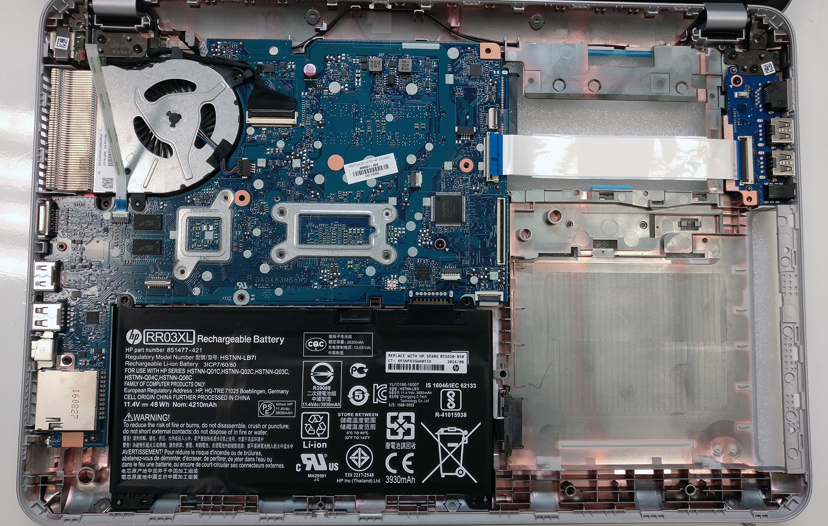 How to replace and fix HP 450 G4 LED DD0X83LC710 LCD Cable (HP ProBook 450 G4)